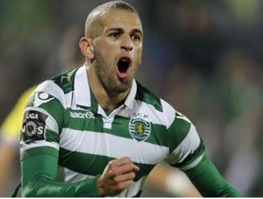 Last-gasp Slimani keeps Sporting five points clear