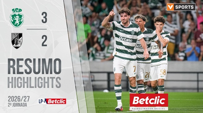 Sporting 3-2 Vitória: Lions survive late comeback to clock up first win of the season