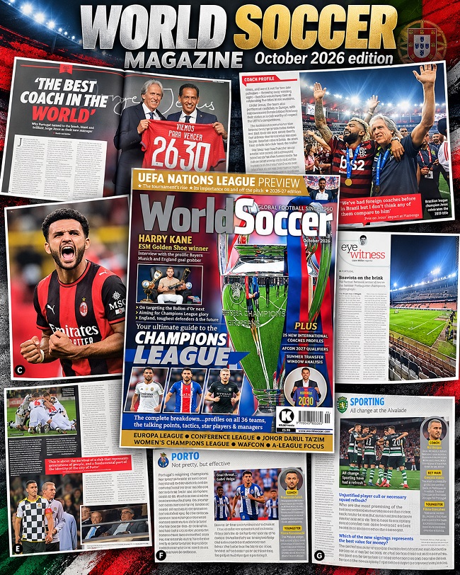 WORLD SOCCER MAGAZINE October 2026 edition