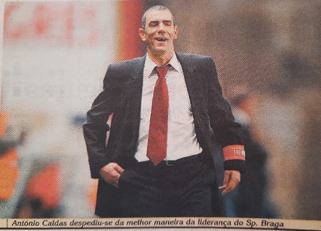 Interim coach António Caldas had an unforgettable night at the Quarry