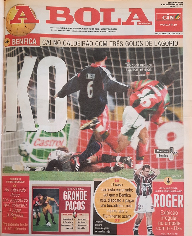 Marítimo 3-0 Benfica 2000/01: the night a little-known Argentine took apart Mourinho’s Benfica