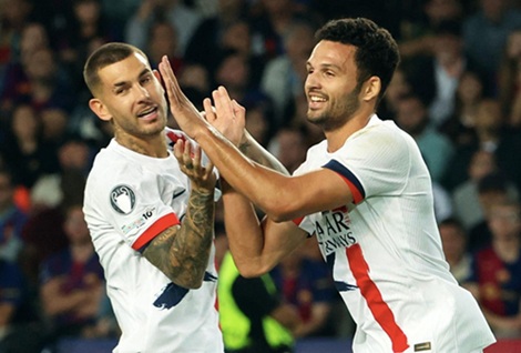 Gonçalo Ramos the matchwinner as PSG beat Barcelona 2-1
