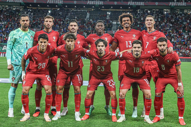 Portugal’s first lineup under Jorge Jesus, against Wales at Estádio José Alvalade in Lisbon (Photo: Arlindo Alves Homem ©)